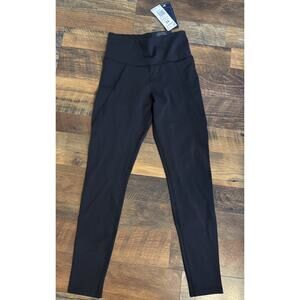 Reebok Lux High-Rise Black Leggings Pants‎ Size Extra Small $65